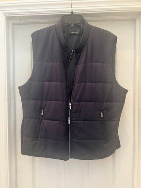 Bloomingdale's The Men's Store Wool/Cashmere Quilted Vest Size XL